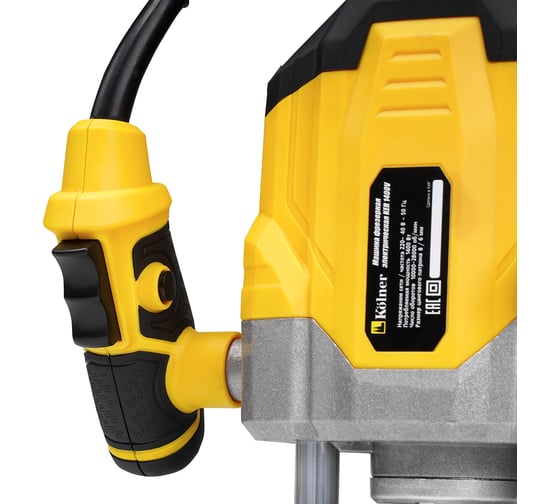 Фрезерная электрическая машина Kolner 8031400036, 1400 Вт, Желтый детальное изображение - 4