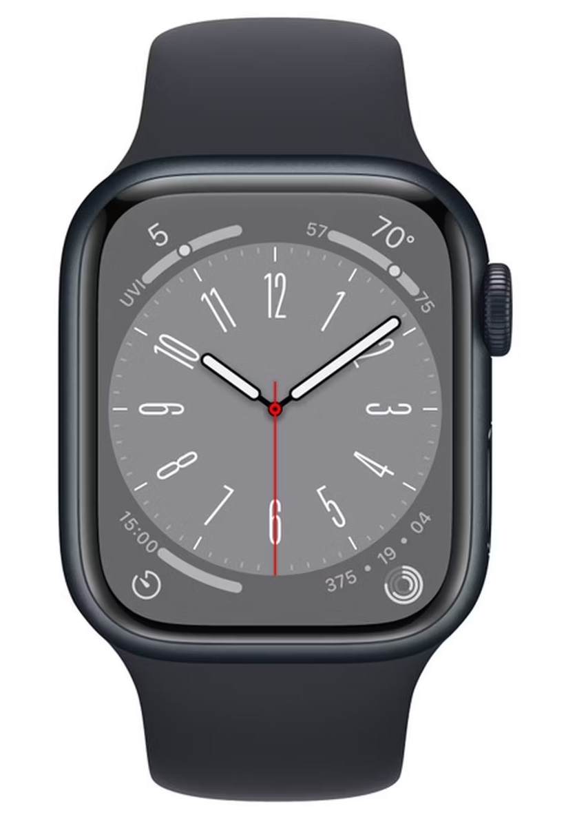 Умные часы Apple Watch Series 8 Midnight Aluminum, Midnight Sport Band 45 мм, Темная ночь детальное изображение - 2