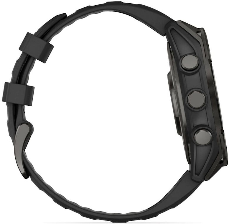 Смарт-часы Garmin Fenix 8 AMOLED, 51 мм, серый, черный силиконовый ремешок детальное изображение - 2
