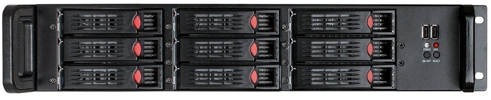 Серверный корпус ExeGate Pro 2U650-HS09/2U-600ADS, 600 Вт, Черный детальное изображение - 2