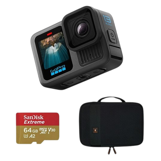 Экшн-камера GoPro HERO13 + microCD 64 Гб, Черный детальное изображение - 5
