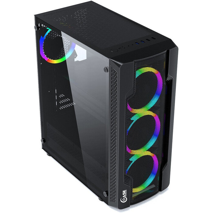 Корпус Powercase Mistral X4 Mesh LED, Черный №4