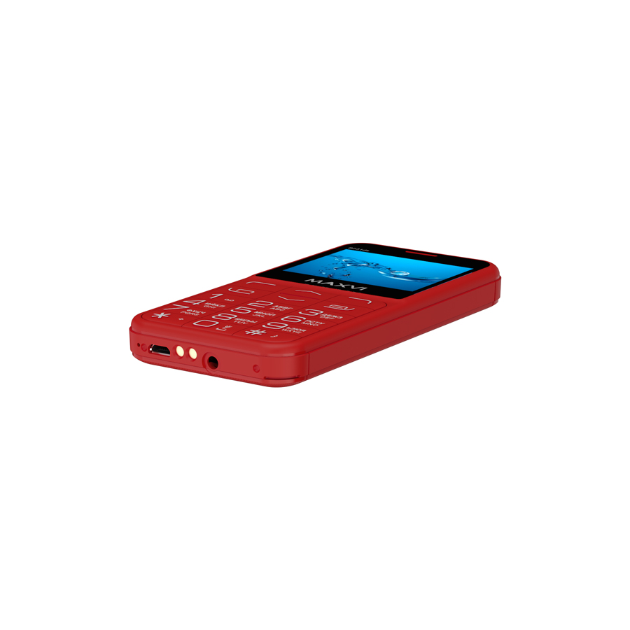 Мобильный телефон MAXVI B231ds, 32 Мб, Красный, Dual mini-SIM детальное изображение - 8