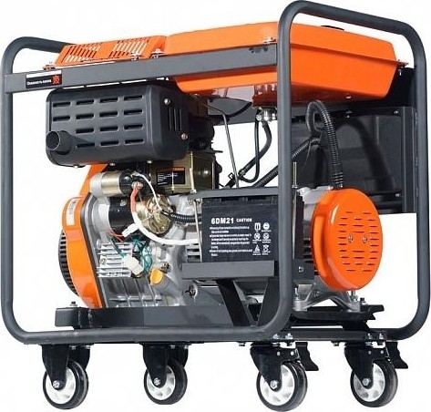 Генератор дизельный с воздушным охлаждением AURORA ADE 6500 D 14689, открытый, 5 кВт, Оранжевый детальное изображение - 3