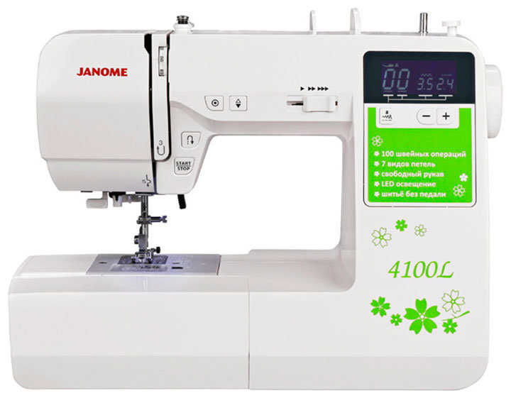 Швейная машина Janome 4100 L, Белый детальное изображение - 1