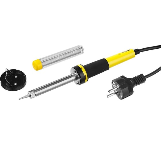 Паяльник STAYER с двухкомпонентной рукояткой и долговечным жалом, конус 55300-30, 30 Вт детальное изображение - 1