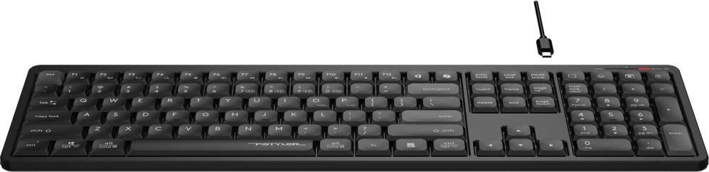 Клавиатура A4Tech Fstyler FBX55C, Черный детальное изображение - 11