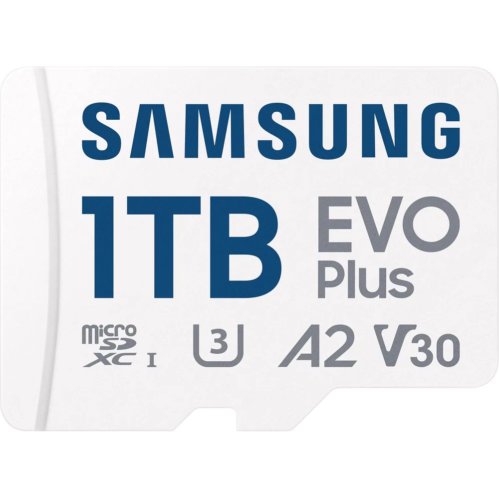 Карта памяти Samsung EVO Plus MicroSD + SD адаптер (MB-MC1T0SA), 1 Тб детальное изображение - 1