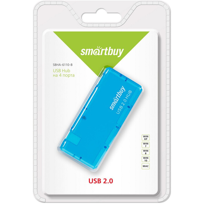 USB-концентратор SmartBuy SBHA-6110-B, Голубой №3