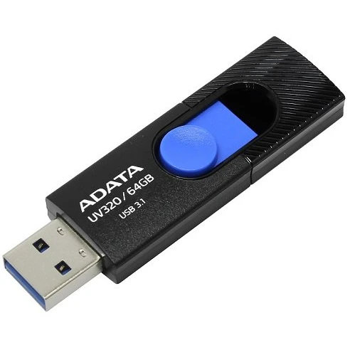 USB Flash накопитель ADATA UV320 64 ГБ, черный детальное изображение - 2
