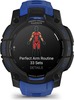 Смарт-часы Garmin Instinct 3 Amoled, Black with Black/Bolt Blue Silicone Limited edition, 45 мм, Синий вариант - 6