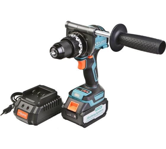 Дрель аккумуляторная ударная Sturm б/щ, 1BatterySystem, кейс CD1655BLI, 18 В, 130 Нм, 4 А·ч детальное изображение - 10