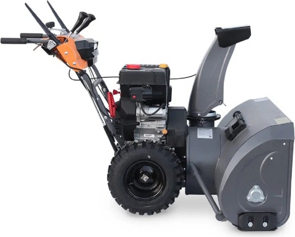 Снегоуборщик бензиновый профессиональный электростартер VILLARTEC WB1510E, 15 л.с., 11000 Вт, Серый/Оранжевый детальное изображение - 5