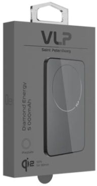 Внешний аккумулятор VLP Diamond Energy MagSafe Qi2, 5000 мАч, Черный детальное изображение - 3
