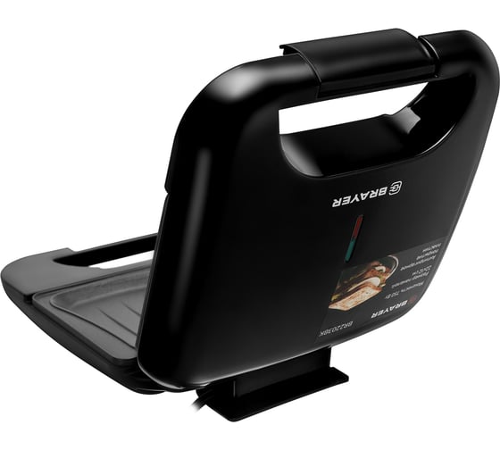Сэндвичница BRAYER BR2203BK, Черный детальное изображение - 3