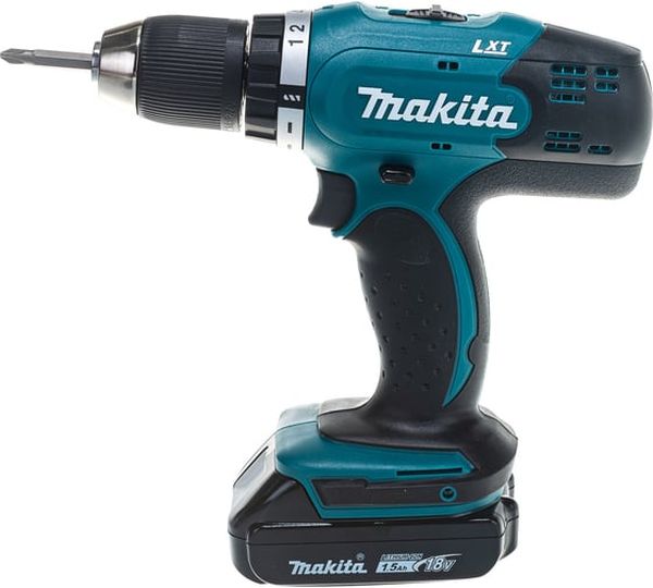 Аккумуляторная дрель-шуруповерт Makita DDF453SYX5, 18 В, 42 Нм, 1.5 А·ч  детальное изображение - 1
