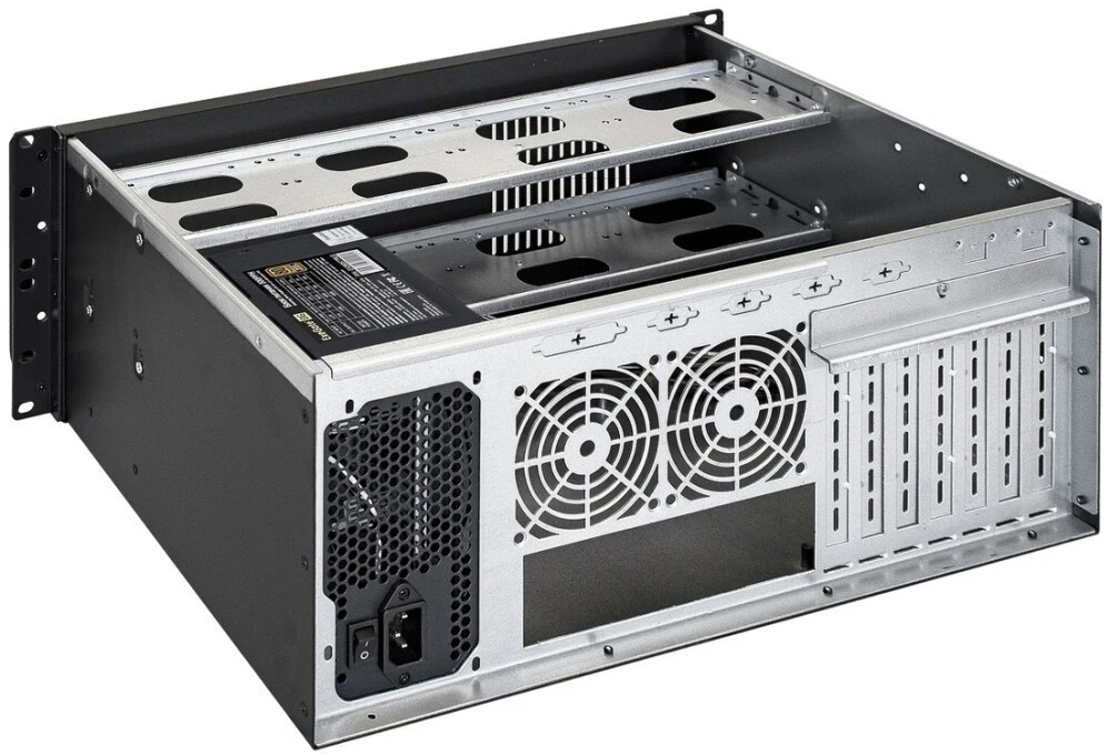 Серверный корпус ExeGate Pro 4U300-08/700PPH-SE, 700 Вт, Черный детальное изображение - 2