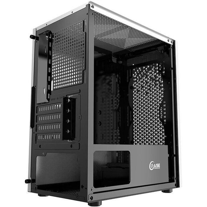 Корпус Powercase Mistral Micro Z3W Mesh LED, Белый №6