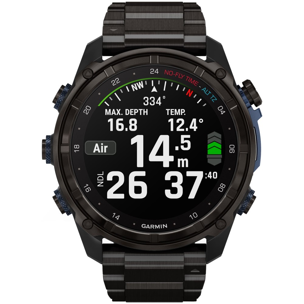 Смарт-часы Garmin Descent Mk3i, 51 мм, Carbon Gray DLC Titanium / DLC Titanium Band, Черный детальное изображение - 3