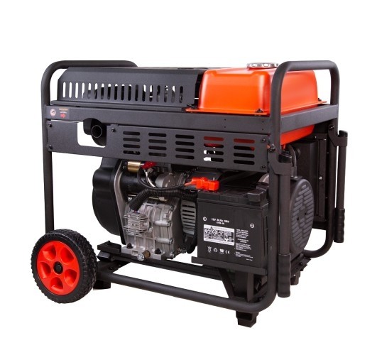 Генератор дизельный с воздушным охлаждением A-iPOWER AD7500TEA 20403, открытый, 7 кВт, Черный детальное изображение - 3