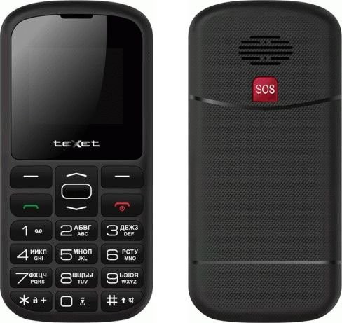 Кнопочный телефон Texet TM-B316, черный детальное изображение - 4