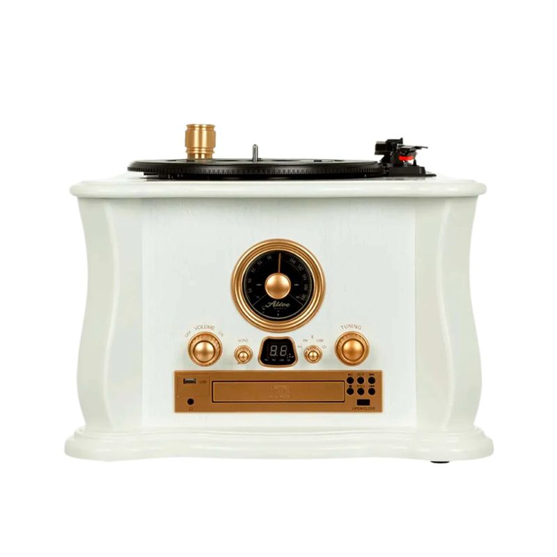 Проигрыватель винила Alive Audio Gramophone, Белый детальное изображение - 2