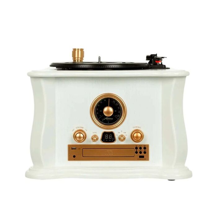 Проигрыватель винила Alive Audio Gramophone, Белый №2