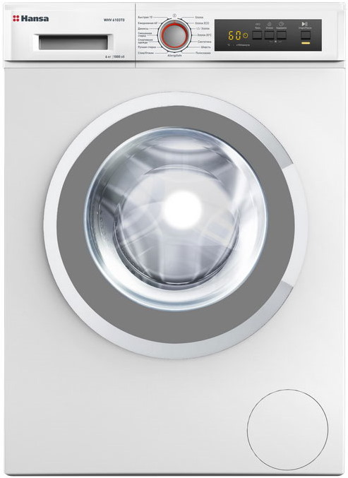 Стиральная машина Hansa WHV6103T0, Серебристый детальное изображение - 1
