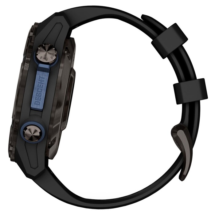 Смарт-часы Garmin Descent Mk3i, 43 мм, Carbon Gray DLC Titanium / Black Silicone Band, Черный №7