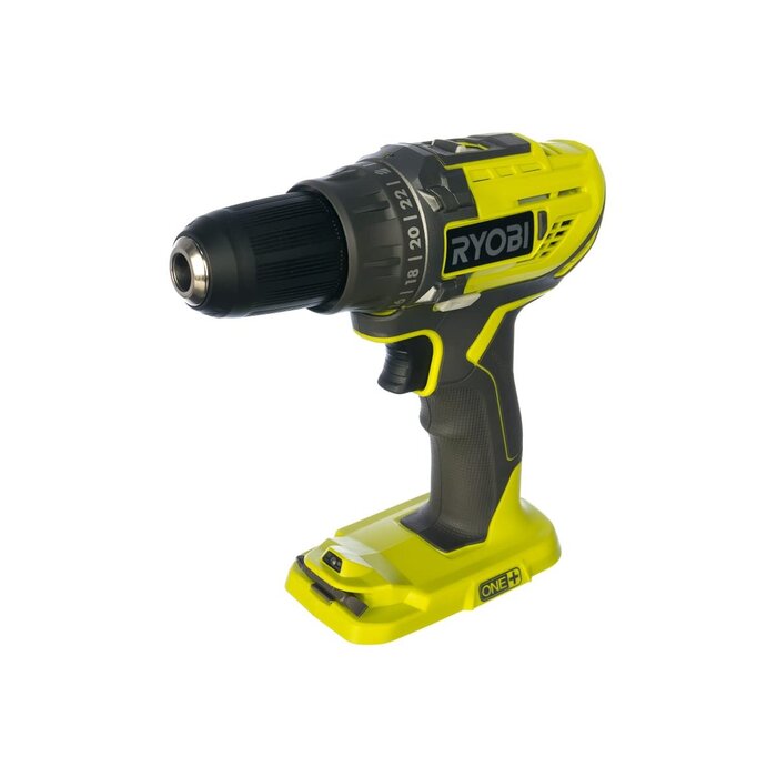 Аккумуляторная дрель-шуруповерт Ryobi R18DD3-220x5133005613, 18 В, 50 Нм, 2 А·ч  №1
