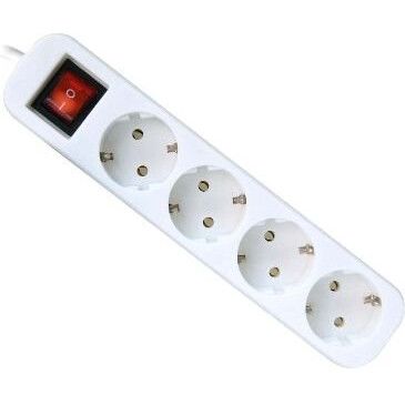 Сетевой удлинитель ЭРА U-4es-3m, 5 м, Белый детальное изображение - 1