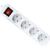 Сетевой удлинитель ЭРА U-4es-3m, 5 м, Белый вариант - 1