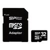 Карта памяти Silicon Power MicroSD + SD адаптер (SP032GBSTH010V10-SP), 32 Гб вариант - 1