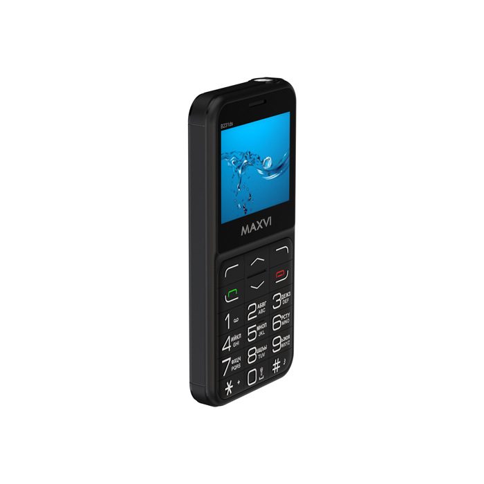 Мобильный телефон MAXVI B231ds, 32 Мб, Черный, Dual mini-SIM детальное изображение - 7