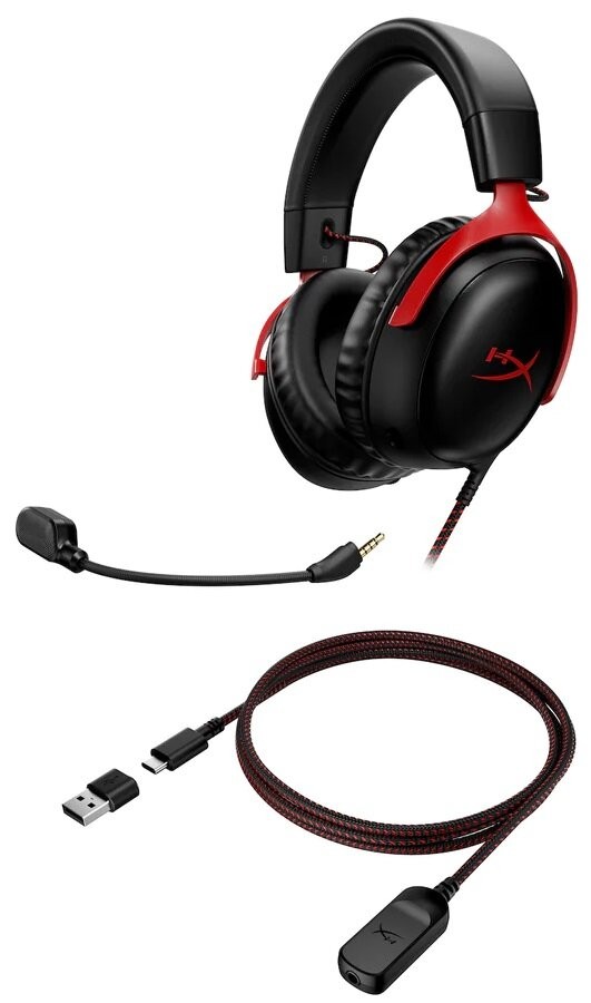 Наушники HyperX Cloud III, Красный детальное изображение - 6