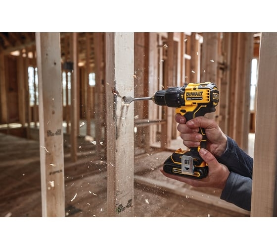 Аккумуляторная ударная дрель-шуруповерт DeWALT DCD709D2T-QW, 18 В, 65 Нм, 2 А·ч детальное изображение - 8