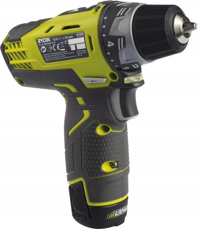Аккумуляторная дрель-шуруповерт Ryobi RCD1201-220S 5133005059, 12 В, 25 Нм, 2 А·ч  детальное изображение - 2
