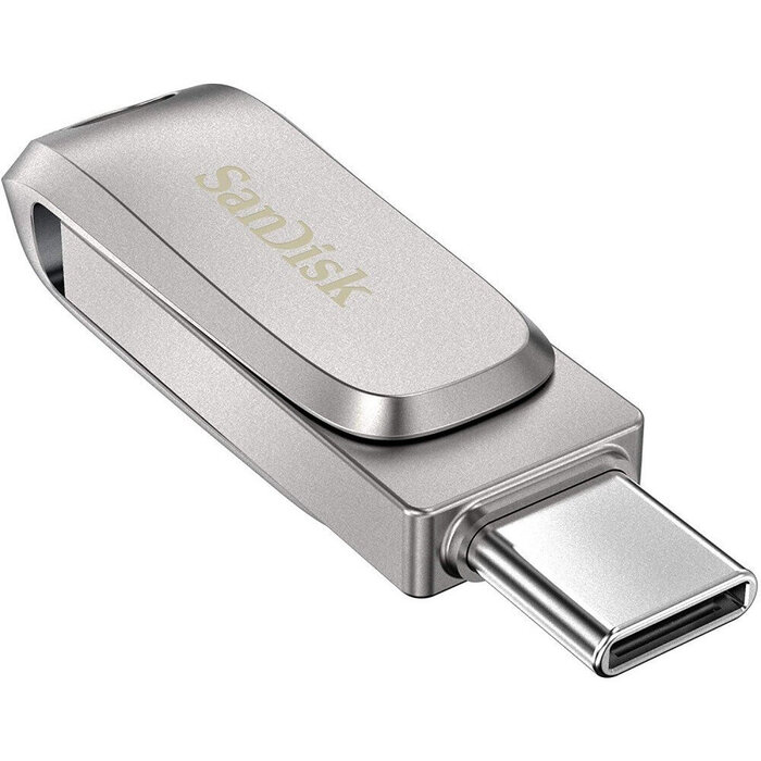 USB Flash накопитель SanDisk Ultra Dual Drive Luxe (SDDDC4-064G-G46) 64 ГБ, серебряный №3