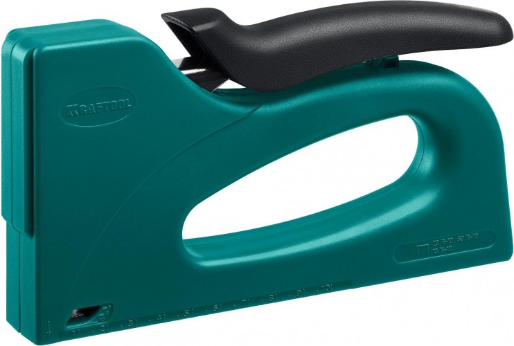 Скобозабиватель ручной KRAFTOOL 3189 3-в-1: 53, 13, 23, пластиковый детальное изображение - 1