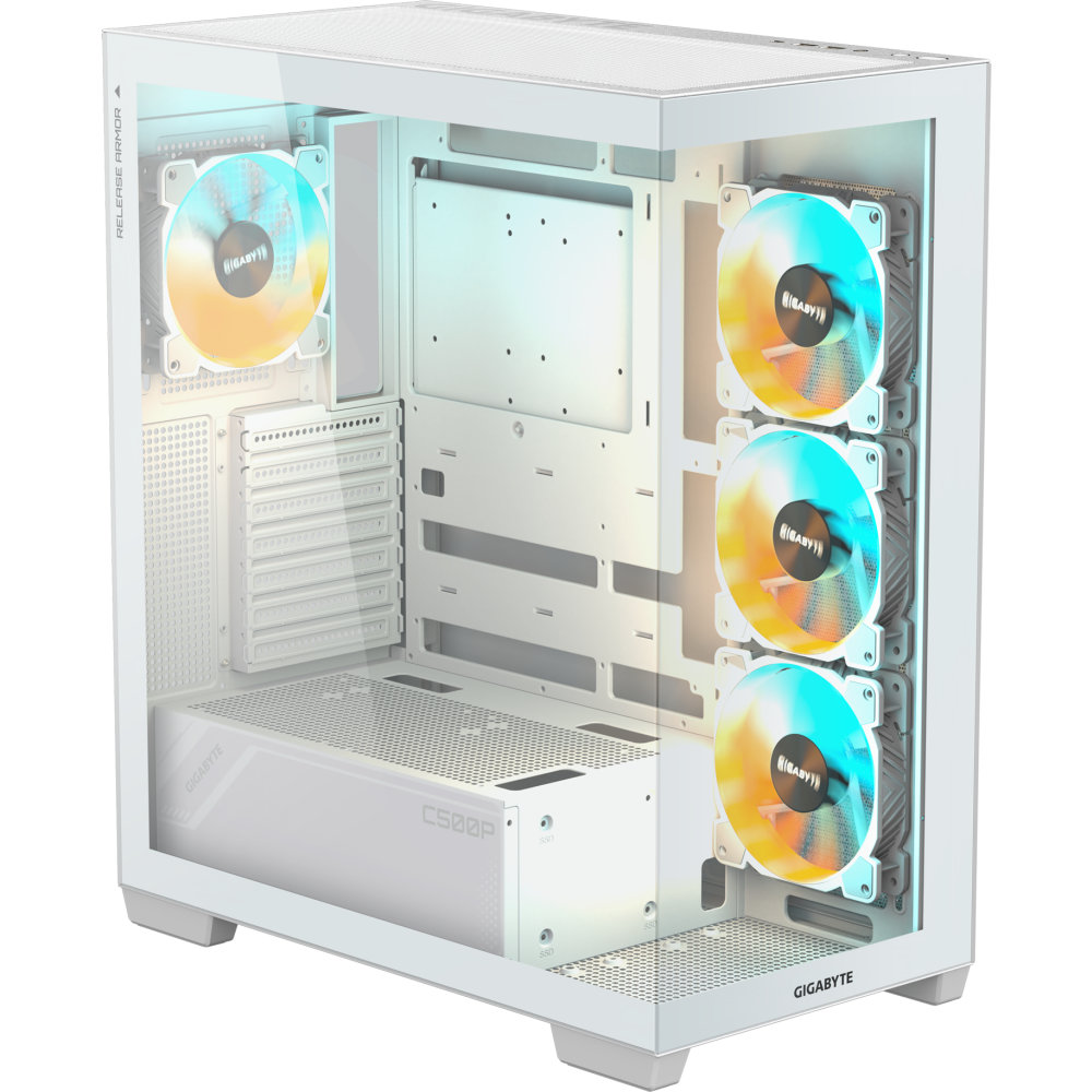 Корпус Gigabyte C500 PANORAMIC STEALTH ICE, Белый детальное изображение - 6