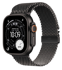 Умные часы Apple Watch Ultra 3 49 мм, Black Titanium Case with Black Milanese Loop, Черный (M) вариант - 1