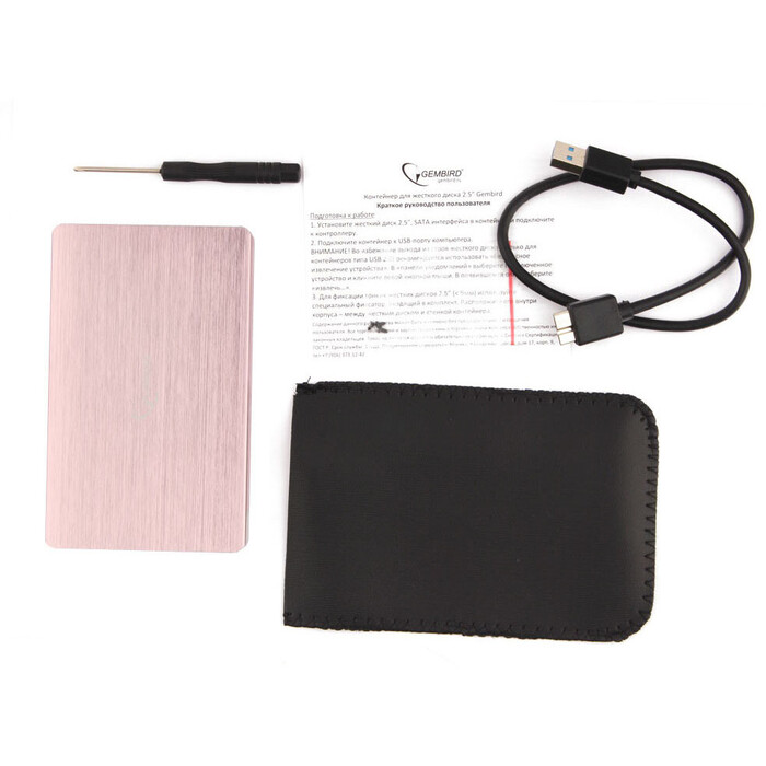Внешний корпус для HDD Gembird EE2-U3S-65, Розовый №3