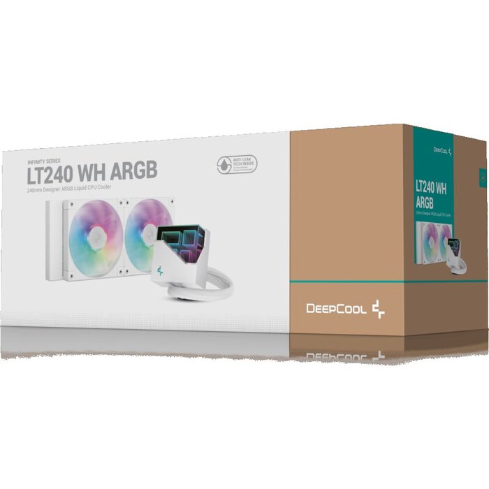 Система жидкостного охлаждения DeepCool LT240 WH ARGB, Белый №6