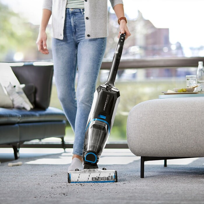 Пылесос вертикальный BISSELL Cordless Crosswave Max 2765-N, Черный №8