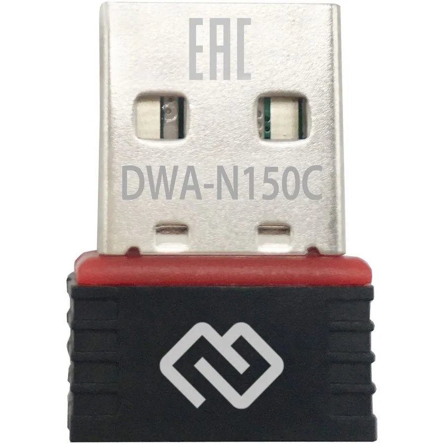 Wi-Fi адаптер Digma DWA-N150C, Wi-Fi 4, Черный детальное изображение - 2