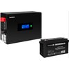 ИБП ExeGate IdealSine SR-1000.LCD.2SH + DT 12120 (120Ач) вариант - 1
