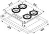 Газовая варочная панель Franke FHMF 604 4G C BK, Черный вариант - 3