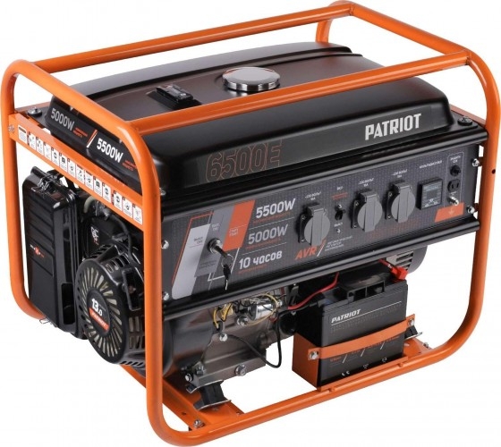 Генератор бензиновый PATRIOT GRS 6500E 476102271, 5 кВт, Оранжевый детальное изображение - 2