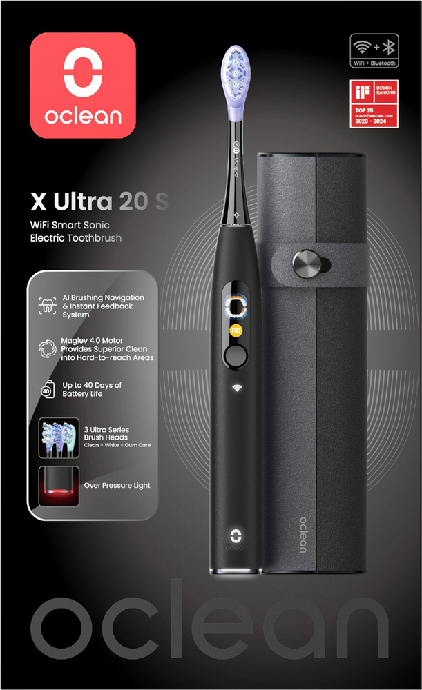 Электрическая зубная щетка Oclean X Ultra 20 Set, Черный №7