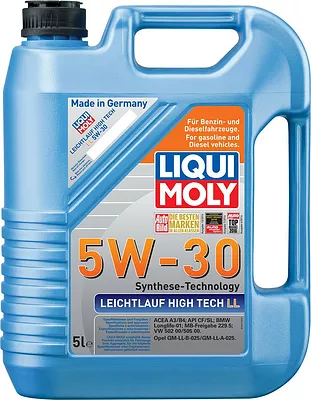 Моторное масло Liqui Moly Leichtlauf High Tech LL 5W-30, 39007, 5 л  детальное изображение - 1